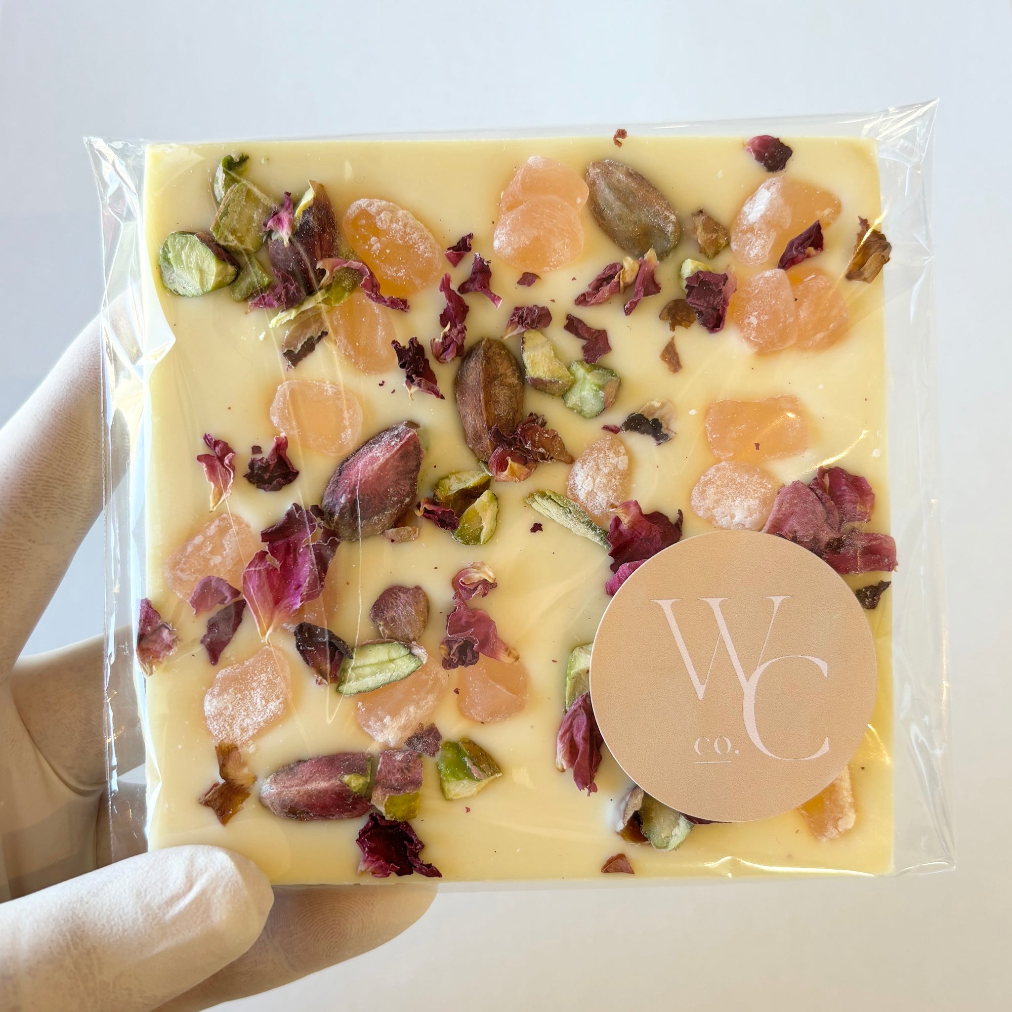 Chocolate Bar - Turkish Delight, Rose petals & Pistachios