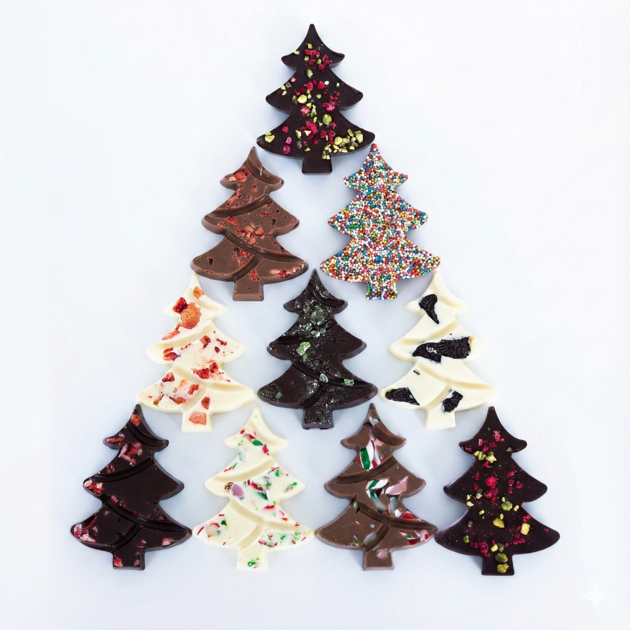 Chocolate Christmas Trees - Large