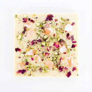 Chocolate Bar - Turkish Delight, Rose petals & Pistachios