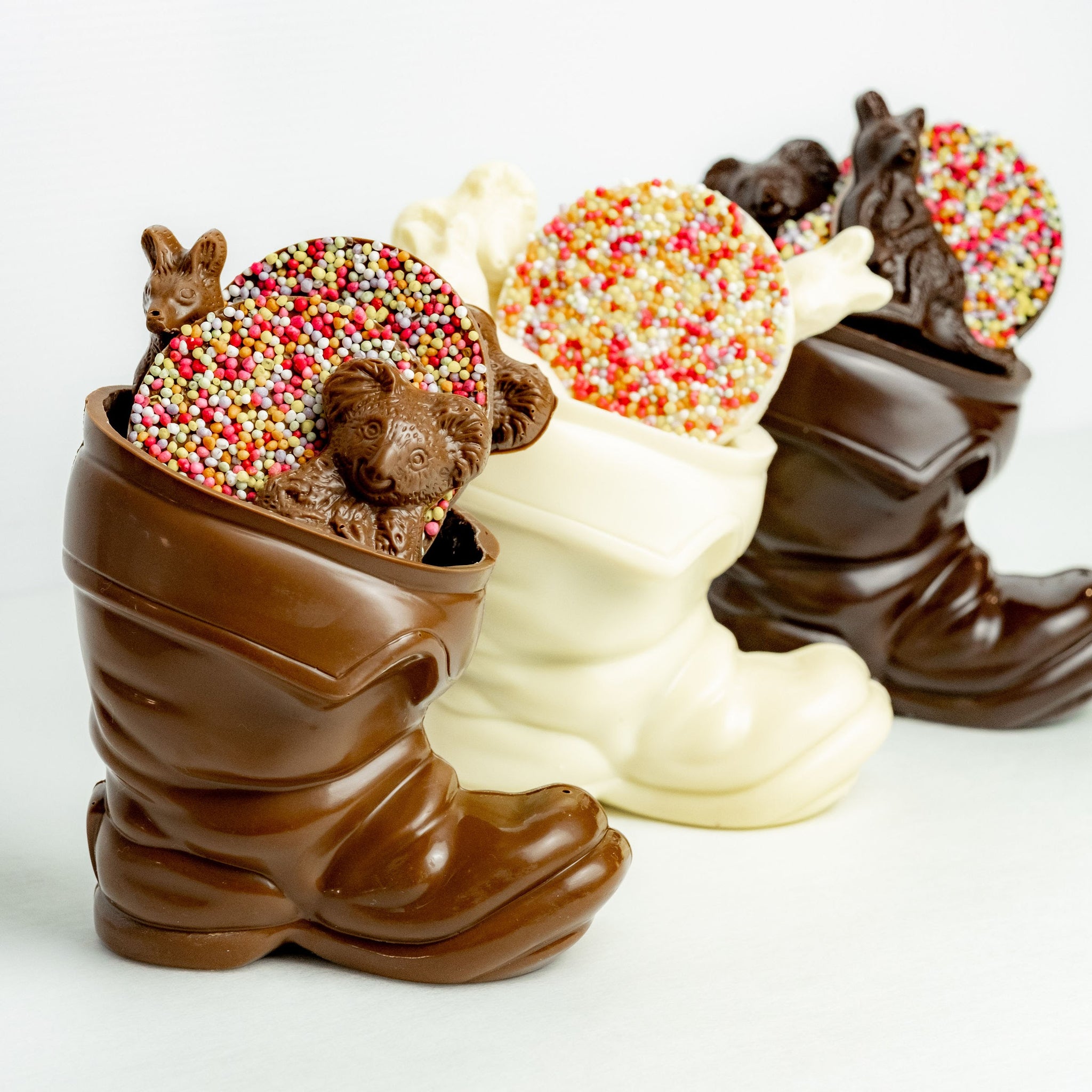 Chocolate Christmas Boots