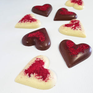 Solid Chocolate Large Hearts