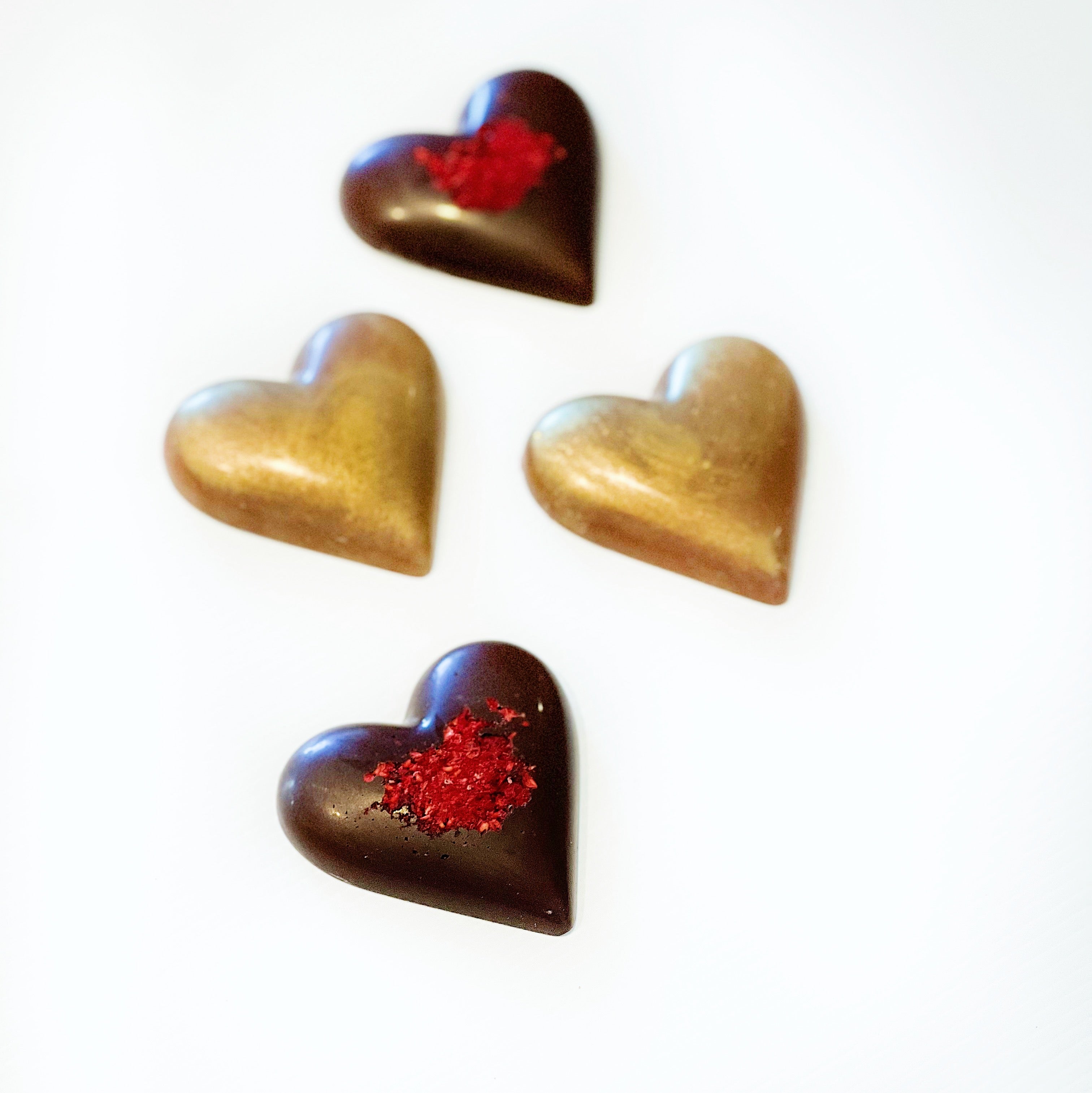 Solid Chocolate Large Hearts