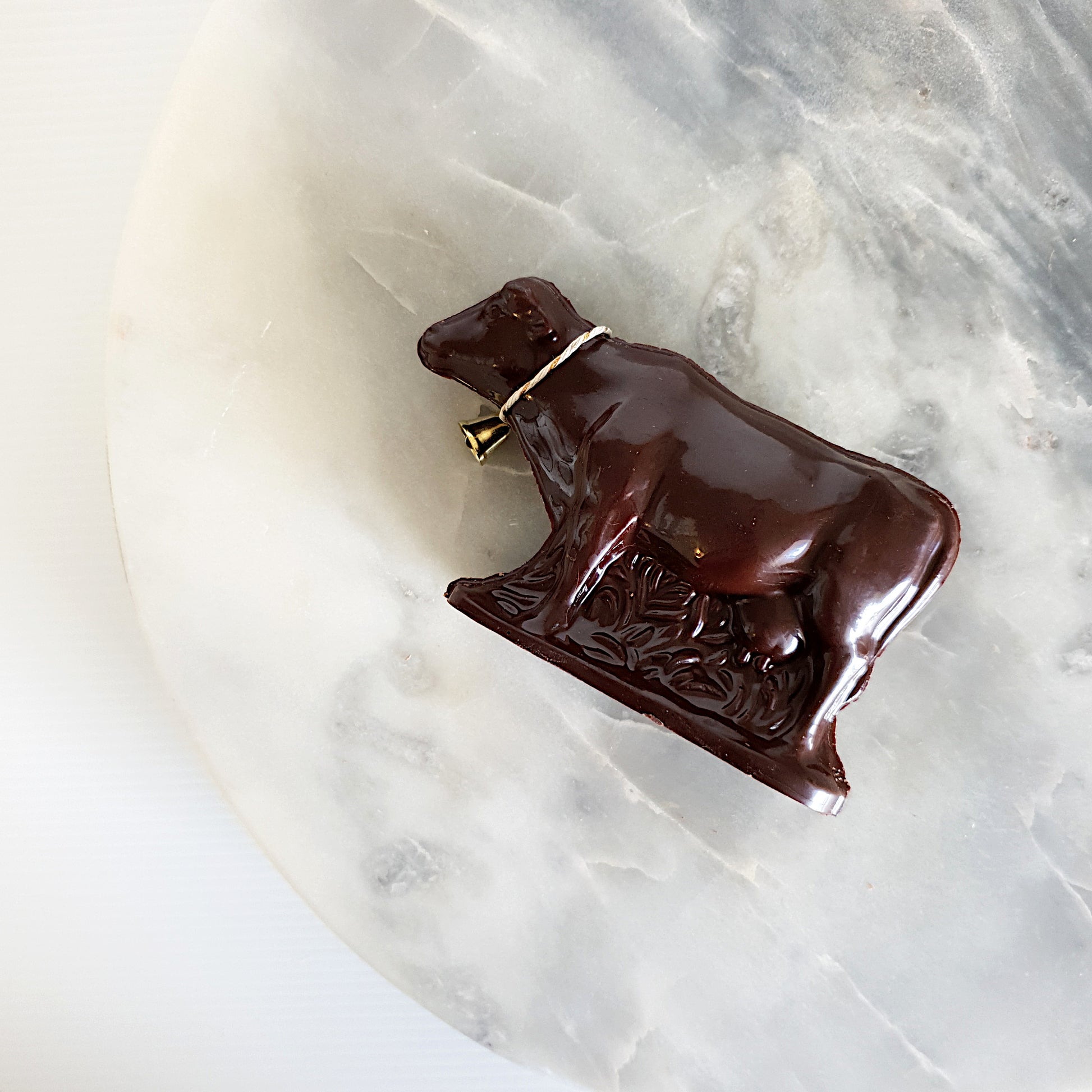 Black Angus cow - Belgian dark chocolate cow made in Milton NSW by Woodstock Chocolate Co.